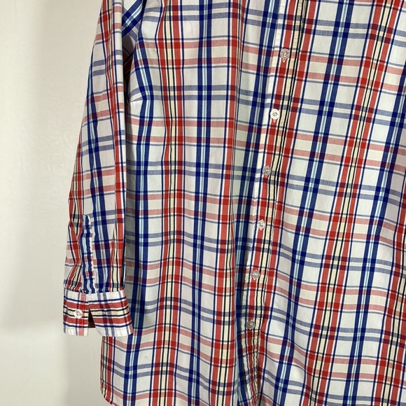 Woman Within Long Sleeve Plaid Button Front Top Size 2X - Picture 3 of 8